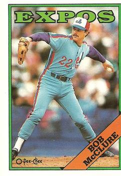 1988 O-Pee-Chee Baseball Cards 313     Bob McClure